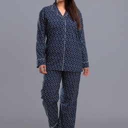 HANDICRAFT PALACE Floral Printed Pure Cotton Night Suit-image-50
