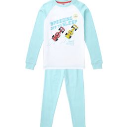 Cub McPaws Boys Blue & White Printed Night suit-20