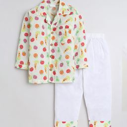 BAESD Kids Printed Pure Cotton Night suit-17