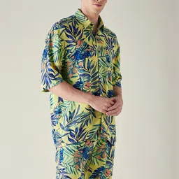 The Kaftan Company Floral Printed Night Suit-image-48