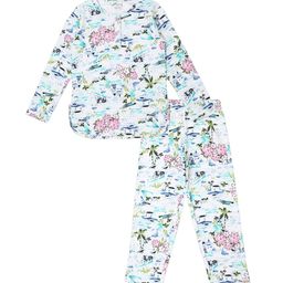 earth conscious Girls Floral Printed Henley Neck Pure Cotton Night Suit-image-86