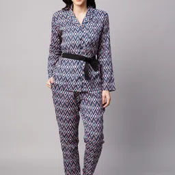 DRAPE IN VOGUE Women 2 Pieces Ethnic Motifs Printed Night suit-image-93