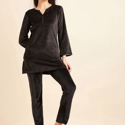Sweet Dreams Longline Top With Pyjamas-40