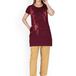 TWENTY ME Printed Round Neck Night suit-picture-53