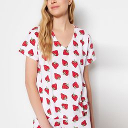 Trendyol Conversational Printed Pure Cotton Night suit-image-45