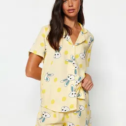 Trendyol Conversational Printed Night suit-image-62