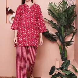 Indreams Women Printed Night suit-image-73