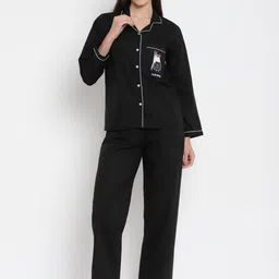 shopbloom Graphic Printed Pure Cotton Night suit-36