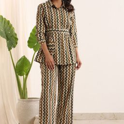 SANSKRUTIHOMES Striped Pure Cotton Night Suit-picture-29
