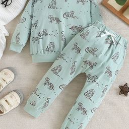 LULU & SKY Girls Printed T-shirt & Pyjamas Night suit-image-62