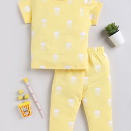 Clt.s Kids Printed Pure Cotton T-shirt With Pyjamas-picture-32