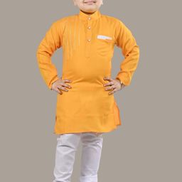 BT DEZINES Boys Embroidered Regular Thread Work Pure Cotton Straight Kurta With Pyjamas-54