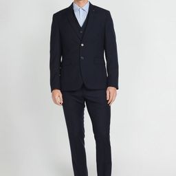 Arrow Tailored-Fit Single-Breasted Three-Piece Formal Suit-picture-23