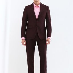 Allen Solly Men Slim Fit Single Breasted Formal Two Piece Suit-image-84