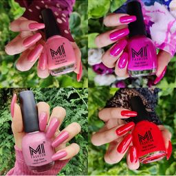 MI FASHION Set Of 4 High-Shine Long-Lasting Glossy Nail Paint - 15ml each-image-99