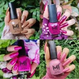 MI FASHION Set of 4 High Shine Vernis A Ongles Nail Polish 15ml Each - 22, 34, 35, 39-image-98