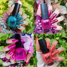 MI FASHION Set of 4 High Shine Vernis A Ongles Nail Polish 15ml Each - 26, 34, 35, 49-image-97