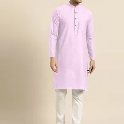 Shiv Leela Regular Pure Cotton Kurta with Pyjamas-picture-7