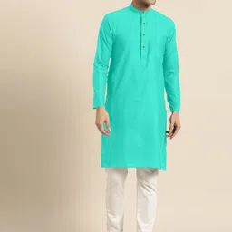 Shiv Leela Regular Pure Cotton Kurta with Pyjamas-picture-39