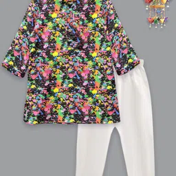 A.T.U.N. Boys Printed Regular Kurta with Pyjamas-0