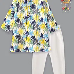 A.T.U.N. Boys Ethnic Motifs Printed Regular Kurta with Pyjamas-9