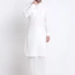 KRAFT INDIA Mandarin collar Pathani Cotton Kurta with Salwar-picture-18