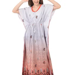 Noty Floral Printed Kaftan Maxi Nightdress-picture-37