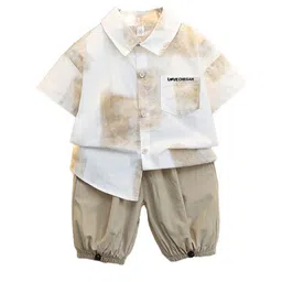 StyleCast x Revolte Boys Printed Pure Cotton Shirt with Shorts-image-35
