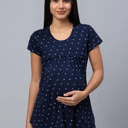 AV2 Women Printed Maternity Pure Cotton Night suit-image-97