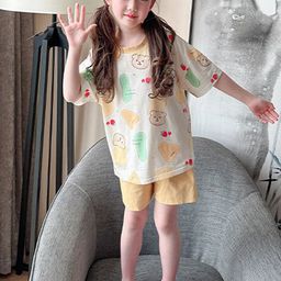 StyleCast x Revolte Girls Conversational Printed Night suit-image-71