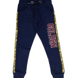 earth conscious Boys Navy Blue & Red Printed Track Pant-picture-17