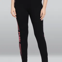 LYRA Printed Cotton Slim-Fit Lounge Pants-image-78
