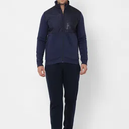 Sweet Dreams Men Navy Blue Solid Track Suit-image-90