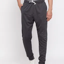 HARBOR N BAY Men Charcoal Grey Solid Regular Fit Trackpant-image-96