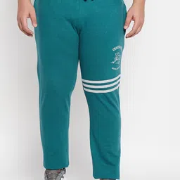 bigbanana Plus Size Men Solid Cotton Track Pants-picture-12