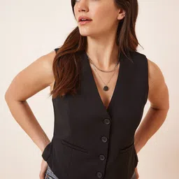 Happiness istanbul V-Neck Waistcoat-52