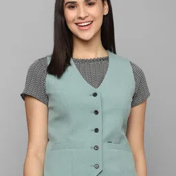 Allen Solly Woman Printed Formal Waistcoat-32