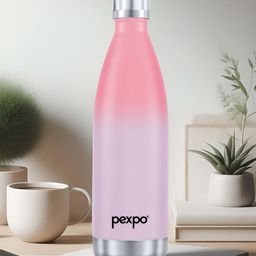 Pexpo Purple & Pink Single Stainless Steel Double Wall Vacuum Water Bottle-3