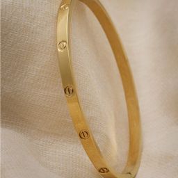 NVR Gold-Plated Stainless Steel Kada Bracelet-picture-19