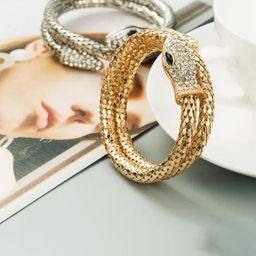 JEWILLEY Gold-Plated Stainless Steel Stone Studded Kada Bracelet-image-78