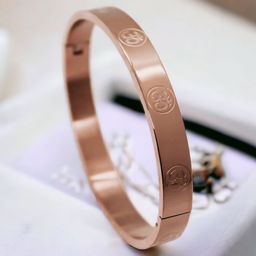 MYKI Unisex Rose Gold Plated Stainless Steel Kada Bracelet-image-23