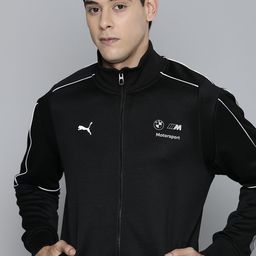 PUMA Motorsport Men Black Solid dryCELL BMW Motorsport MT7 Track Sporty Jacket-image-89