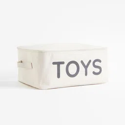 H&M Beige Lidded Toy Storage Basket-image-43