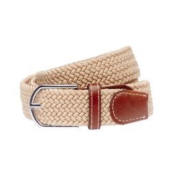The Tie Hub Men Cream Braided Belt-image-3