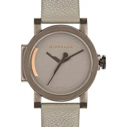 GIORDANO Men Grey Brass Dial & Grey Leather Straps Analogue Watch GD-4063-04-image-67