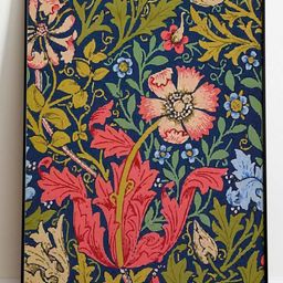 INDIAN CLASSIC ART Blue & Red Indian Folk Framed Wall Art-23