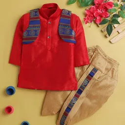 Jeetethnics Boys Regular Kurta with Dhoti Pants-17