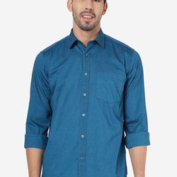 Greenfibre Knitted Pure Cotton Casual Shirt-image-3