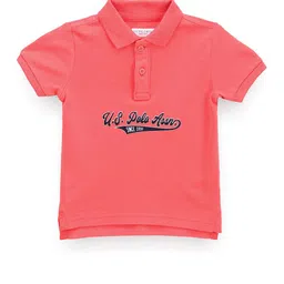 U.S. Polo Assn. Kids Boys Typography Printed Polo Collar T-shirt-picture-29