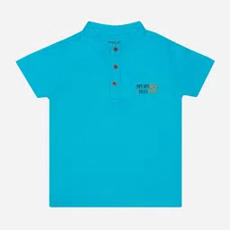 DYCA Boys Mandarin Collar Cotton T-shirt-image-24